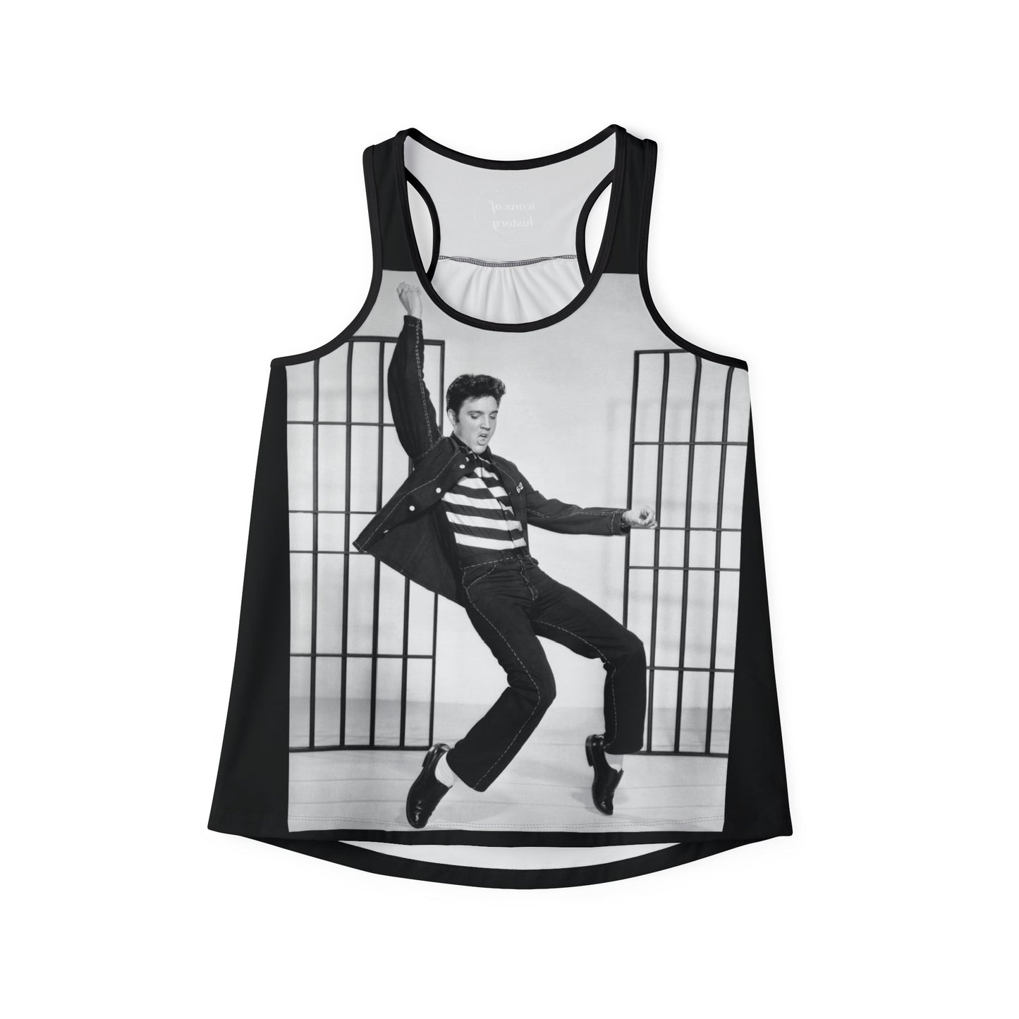 Elvis Presley Jail House Rock Women's Black Tank Top Shirt