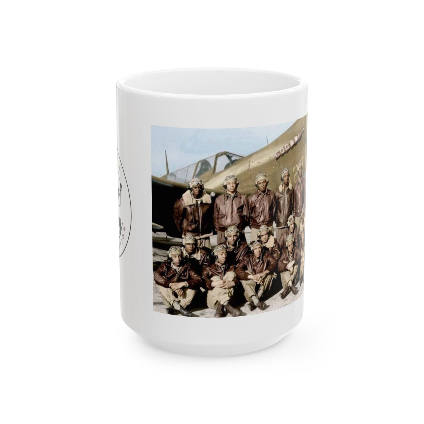 Tuskegee Airmen White Ceramic Mug, (11oz, 15oz)
