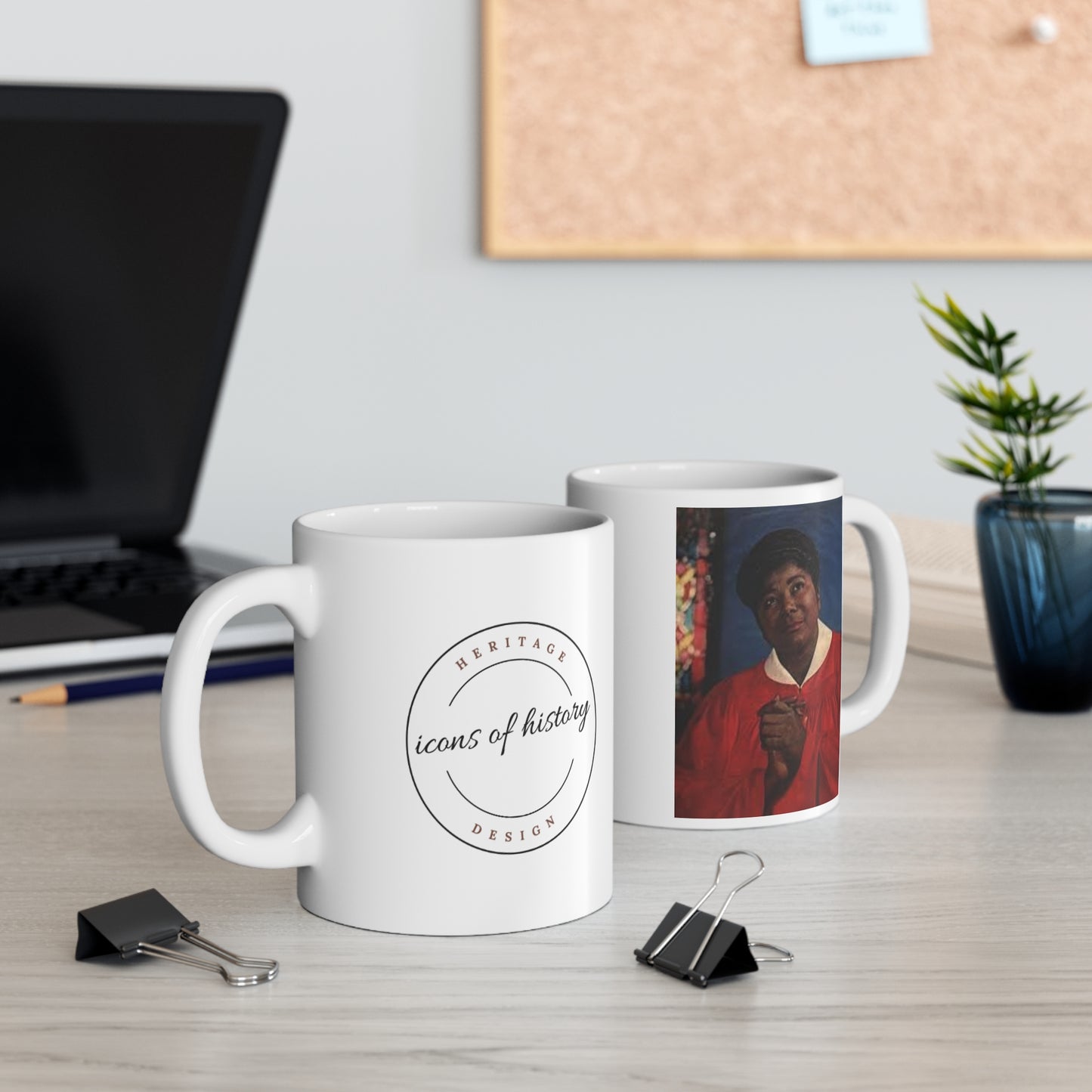 Mahalia Jackson White Coffee Mug 11oz