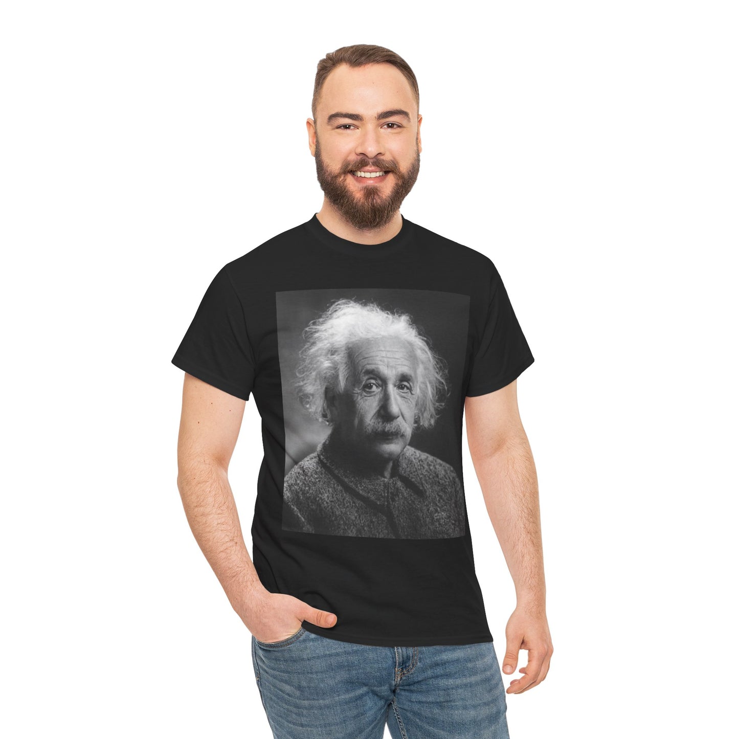 Albert Einstein Unisex Heavy Cotton Tee
