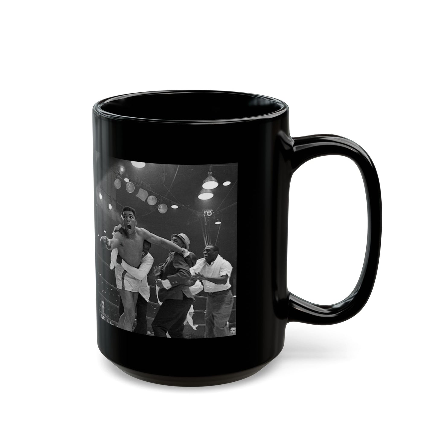 Muhammad Ali "I shook up the world" Black Mug (11oz, 15oz)