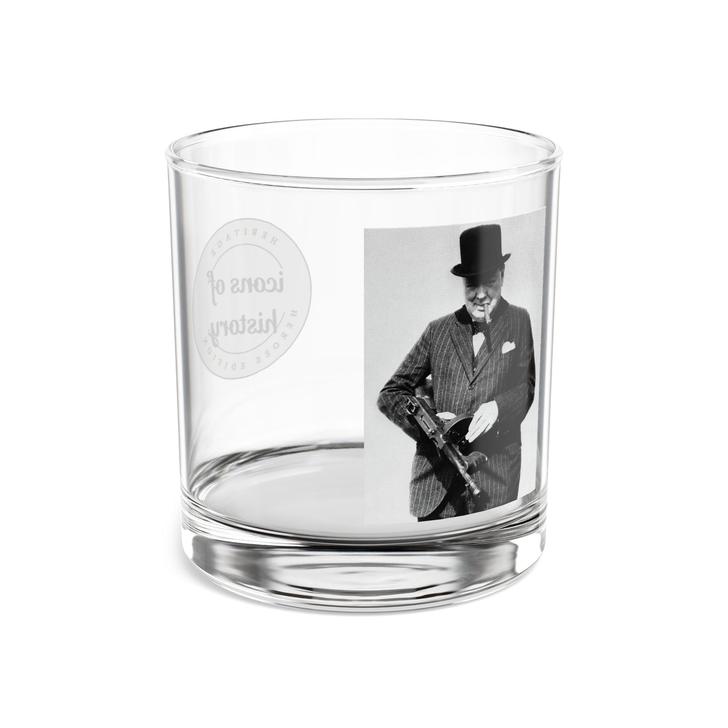 Winston Churchill Bad Ass Rocks Glass, 10oz