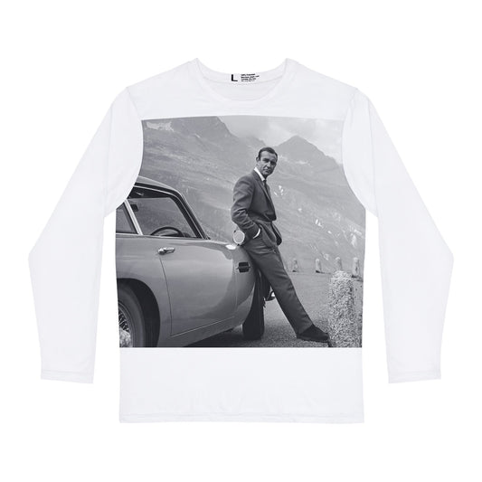 Sean Connery James Bond White Men's Long Sleeve Shirt