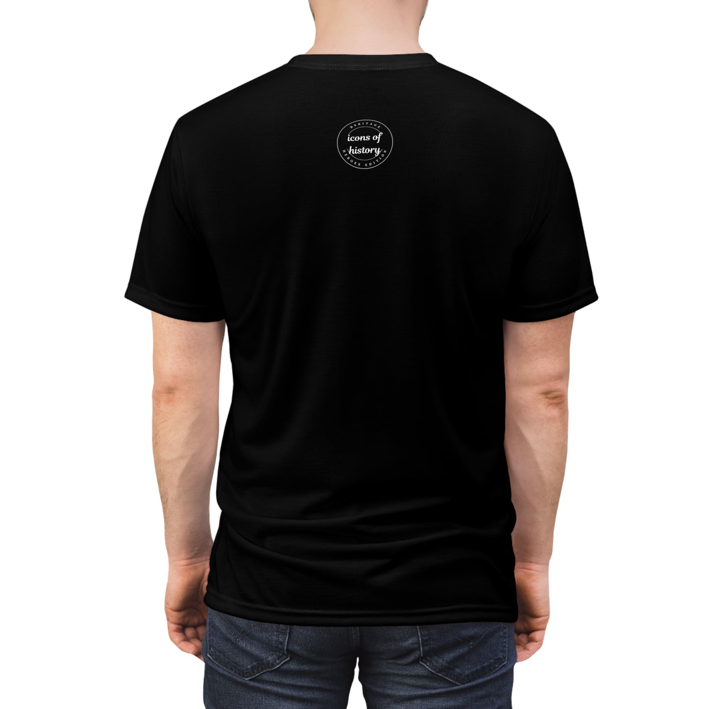 Teddy Roosevelt Rough Riders Black Large Print Tee