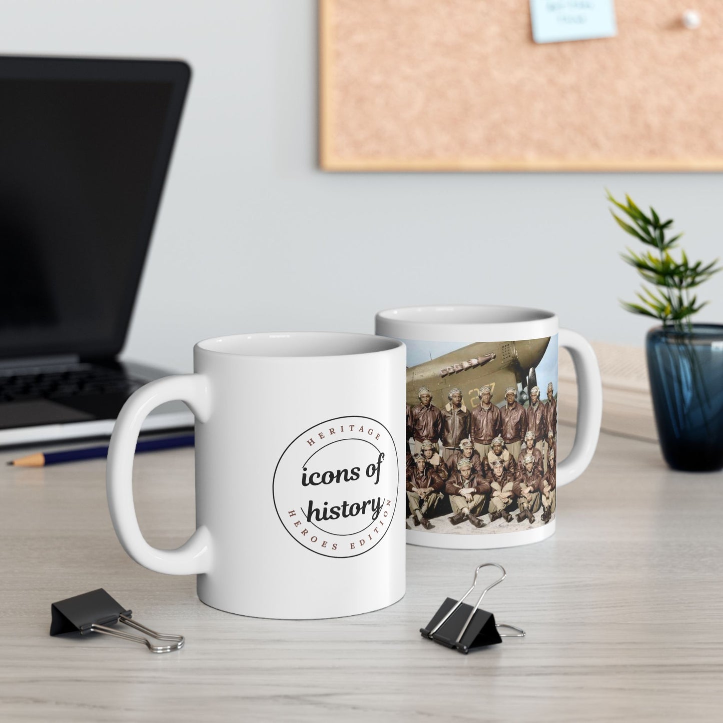 Tuskegee Airmen White Ceramic Mug, (11oz, 15oz)