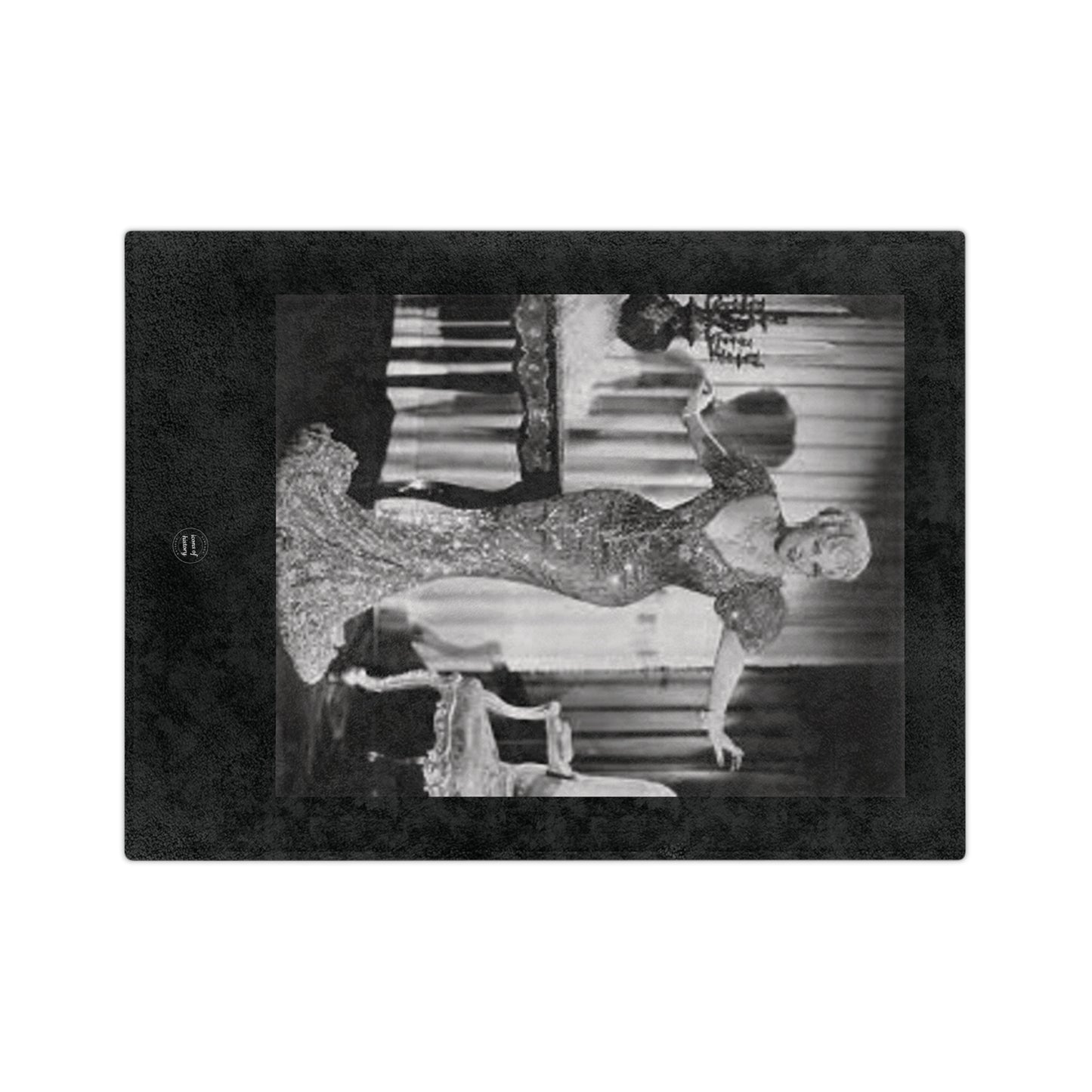 Mae West Glamour Velveteen Microfiber Blanket