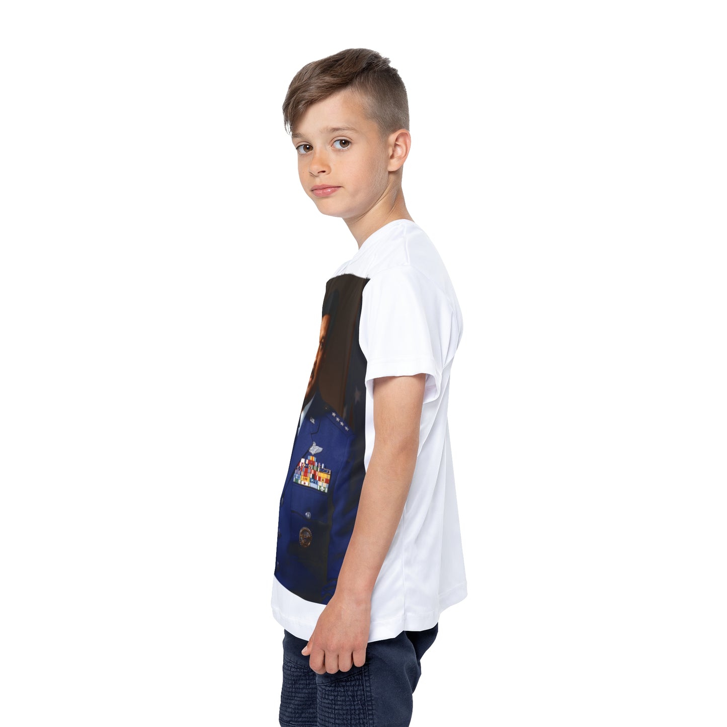 U.S. Air Force General Chappie James Kids Sports Jersey White Tee Shirt