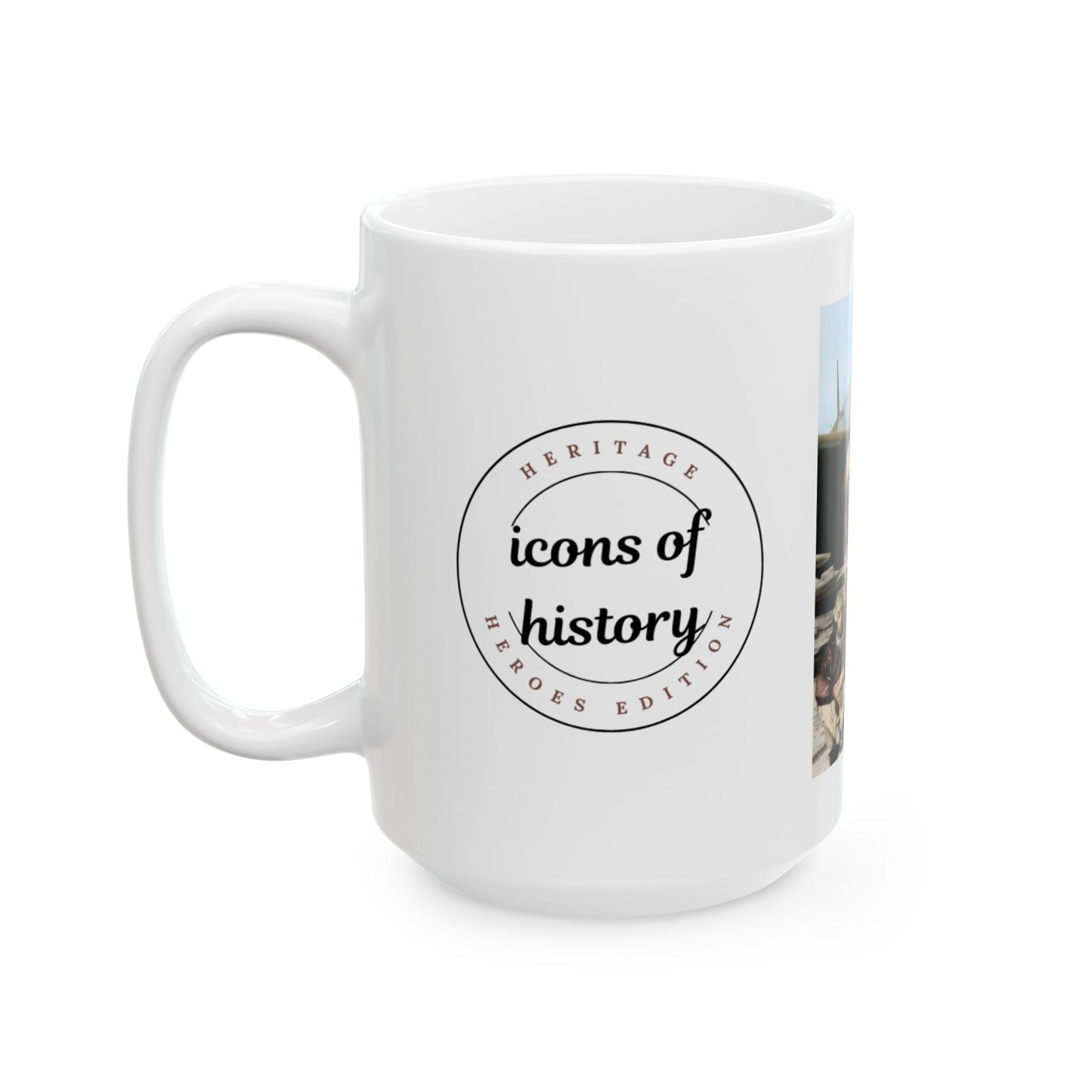Tuskegee Airmen White Ceramic Mug, (11oz, 15oz)