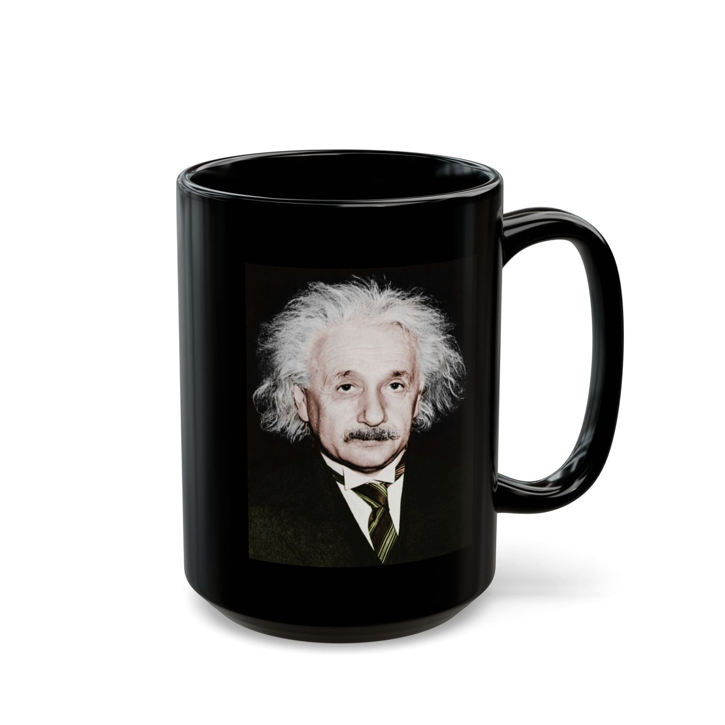 Albert Einstein Black Mug (11oz, 15oz)