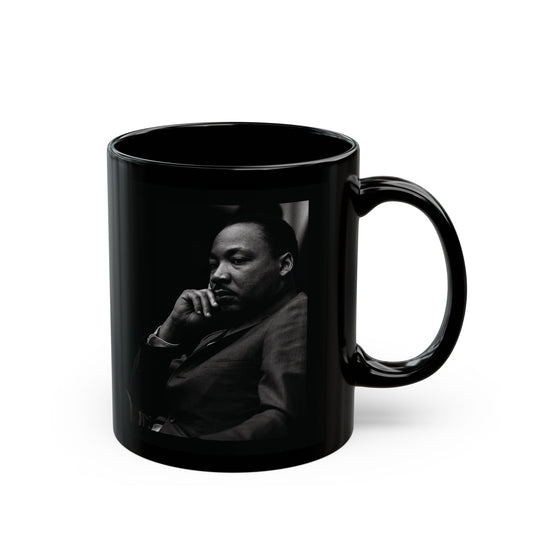 Martin Luther King Jr "In Thought" Black Mug (11oz, 15oz)