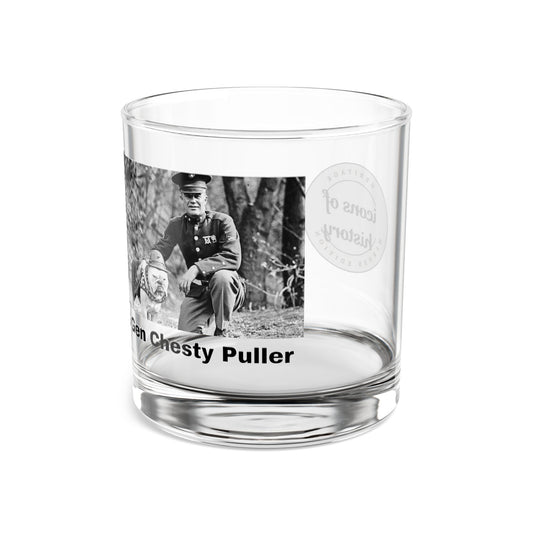 Marine Corp General Chesty Puller Rocks Glass, 10oz