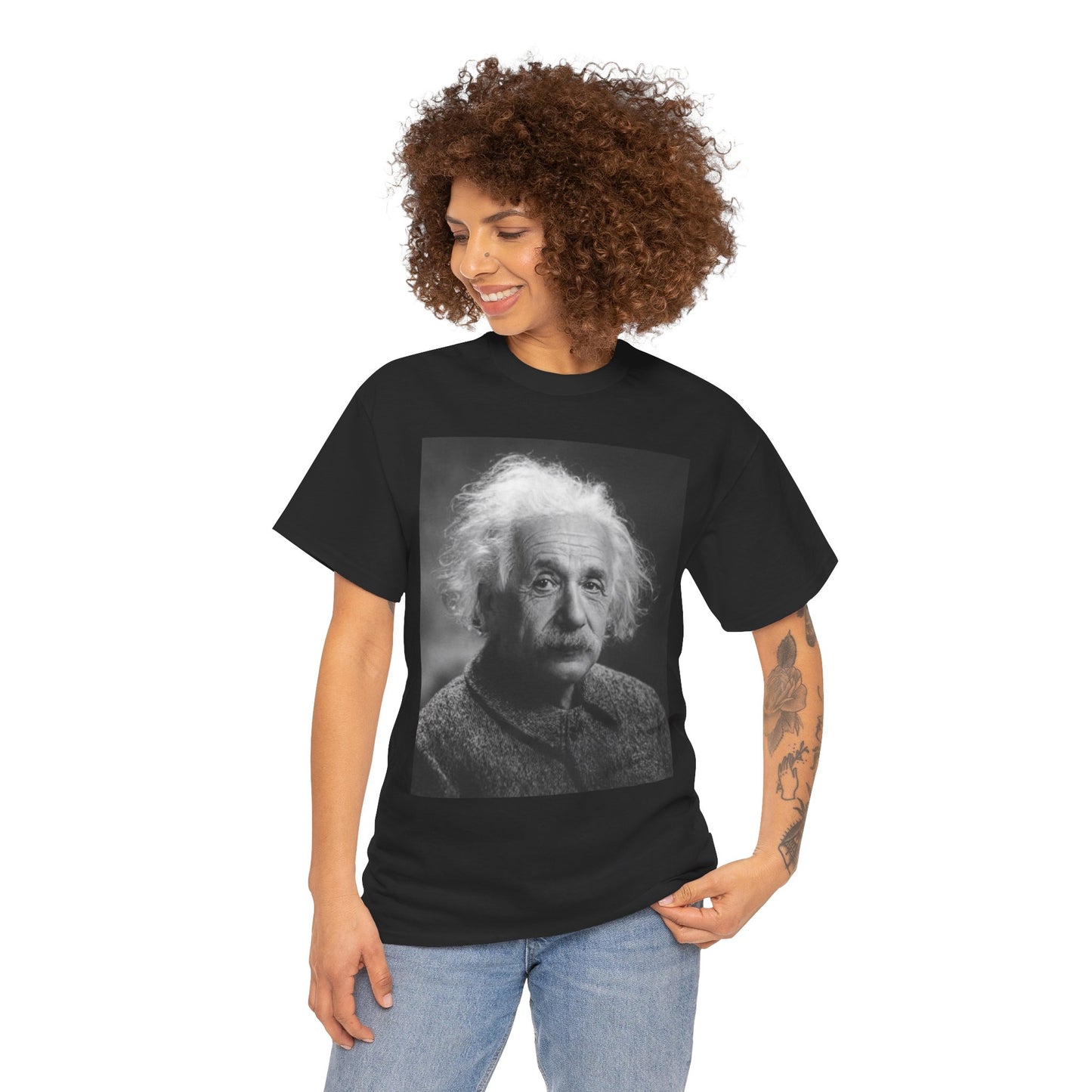 Albert Einstein Unisex Heavy Cotton Tee