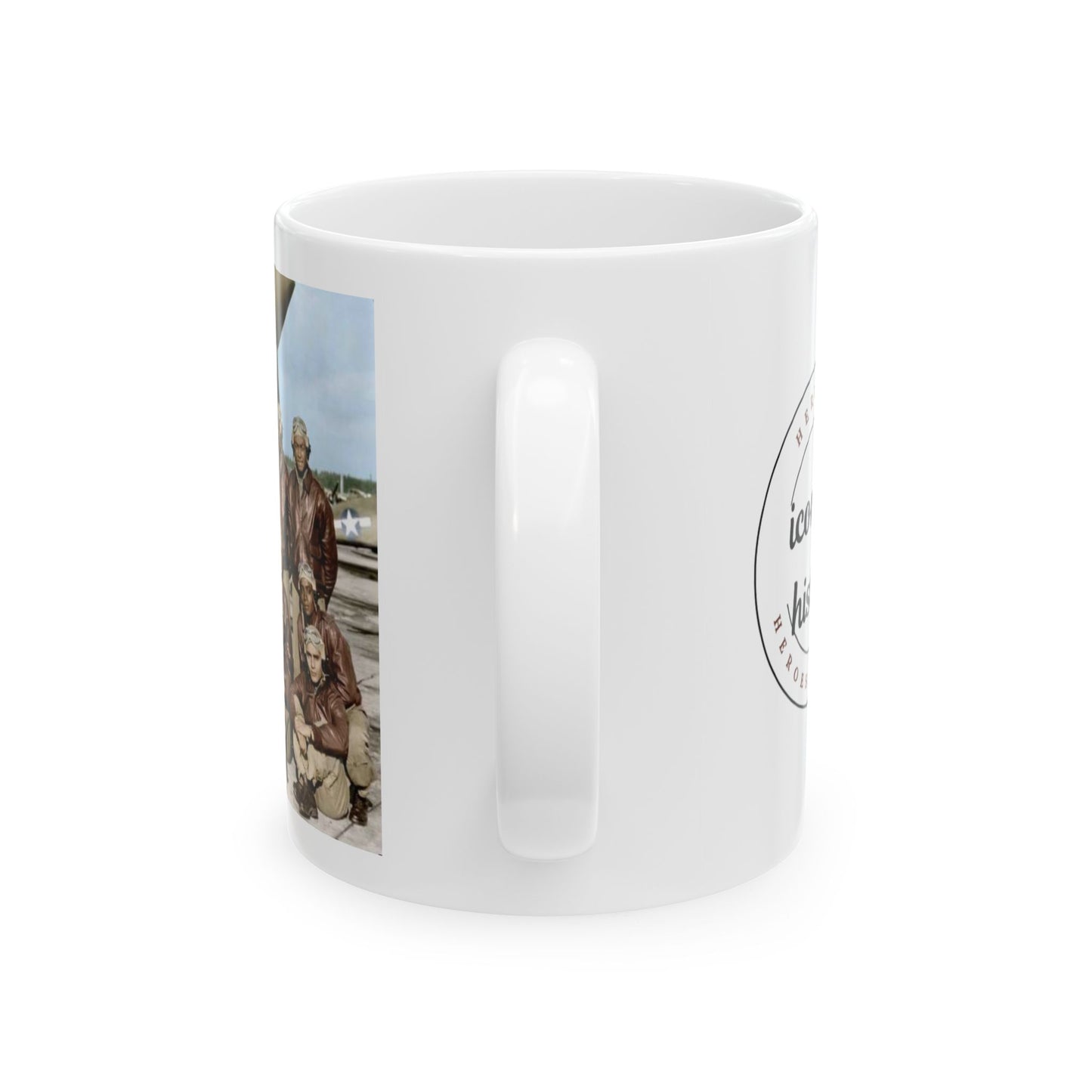 Tuskegee Airmen White Ceramic Mug, (11oz, 15oz)
