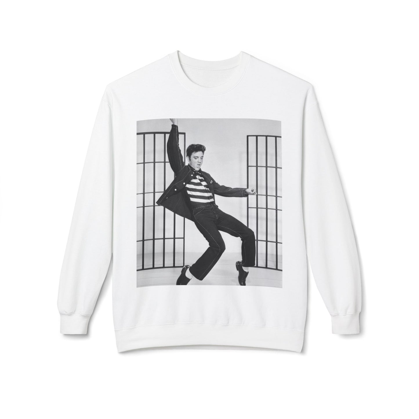 Elvis Presley "Jailhouse Rock" Midweight Soft-style Fleece Crewneck Sweatshirt